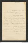 Nachlass Franz Steindachner, Brief von H. K. Morrison an Franz Steindachner (15.07.XXXX), Inv.Nr. 350.01, Seite 1